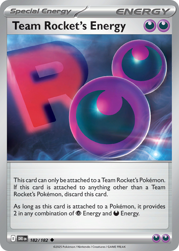 Team Rocket's Energy - 182/182 - Reverse Holofoil