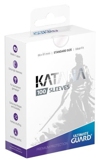 Ultimate Guard - Katana Sleeves - Standard Size - Transparent