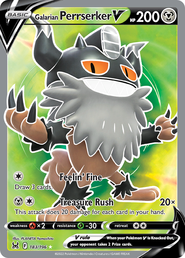 Galarian Perrserker V (Full Art) - 183/196