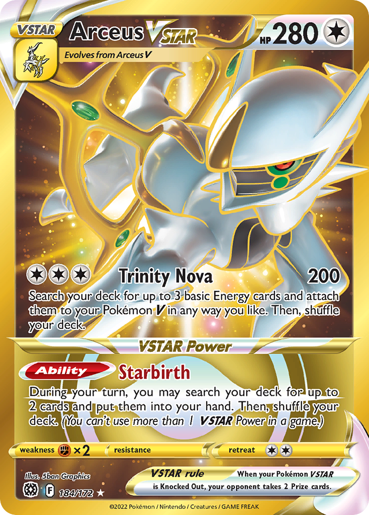 Arceus VSTAR (Secret) (184) - 184/172