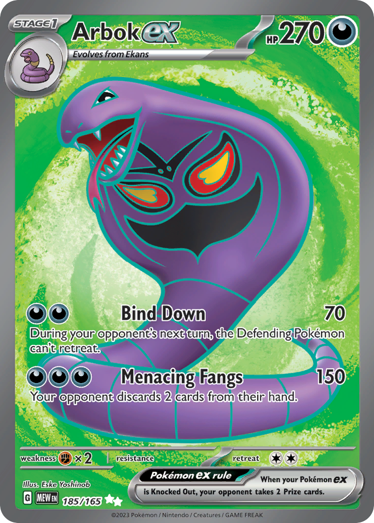 Arbok ex  - 185/165