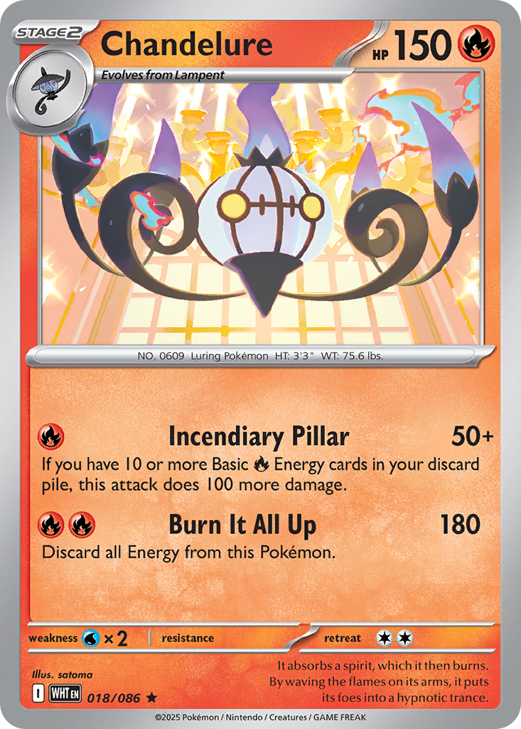Chandelure (Master Ball Pattern) - 018/086
