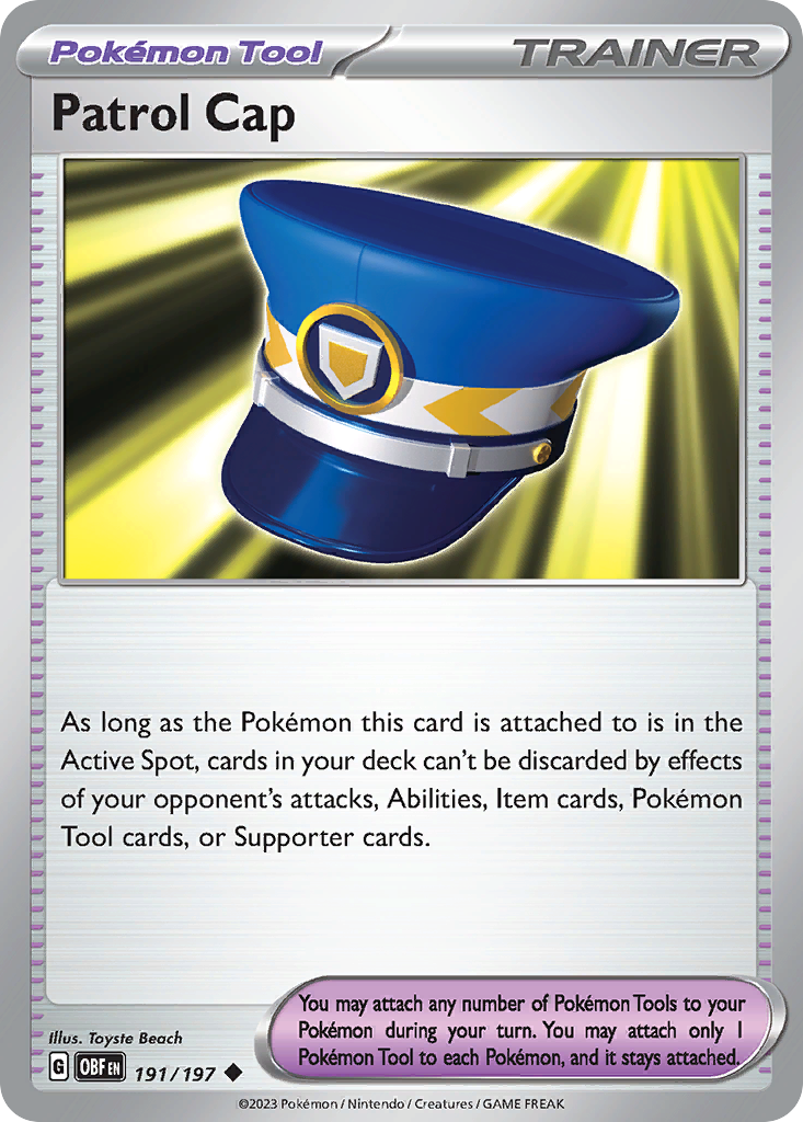 Patrol Cap - 191/197 - Reverse Holofoil