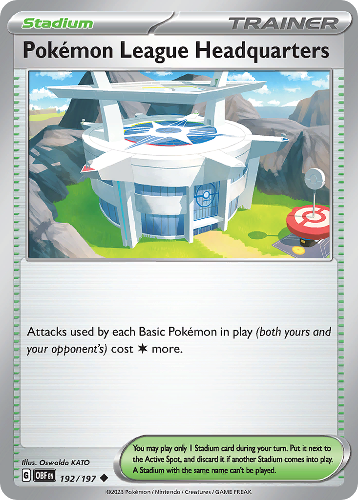 Pokemon League Headquarters - 192/197 - Reverse Holofoil