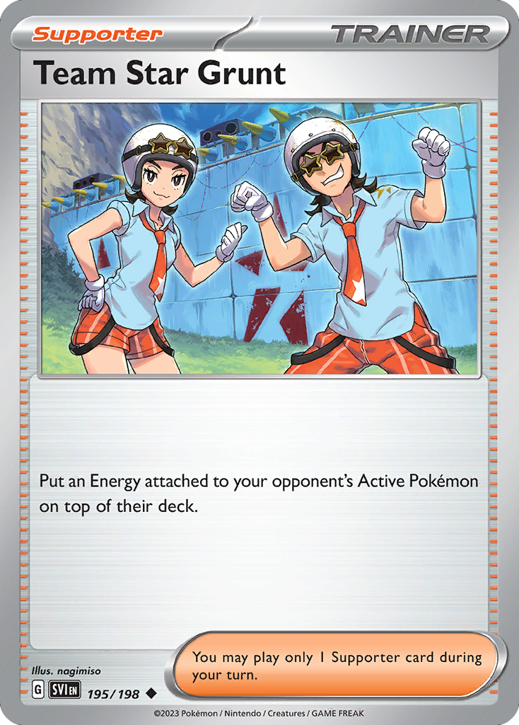 Team Star Grunt  - 195/198 - Reverse Holofoil