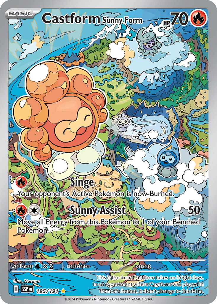 Castform Sunny Form  - 195/191