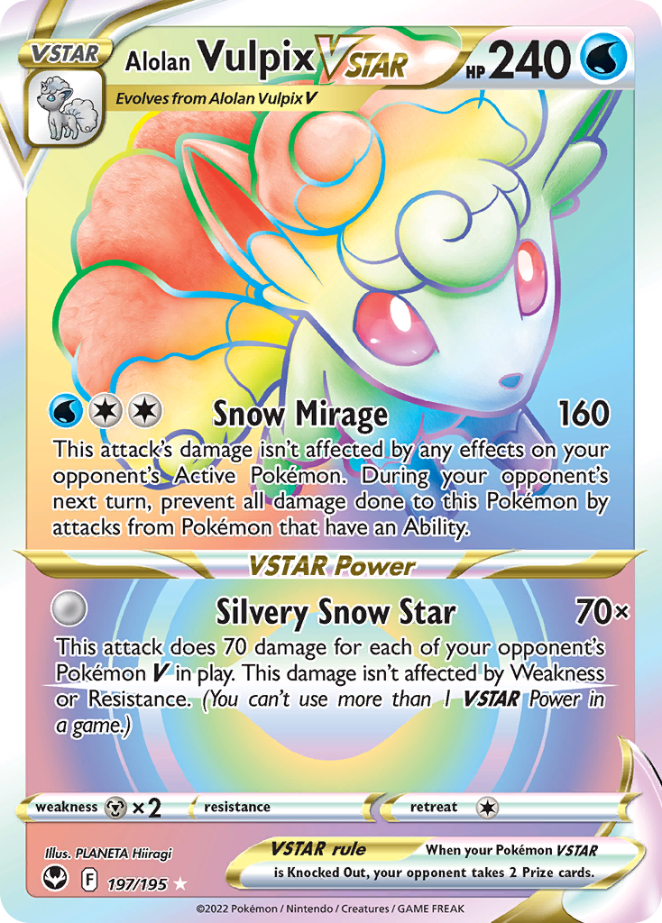 Alolan Vulpix VSTAR (Secret) - 197/195