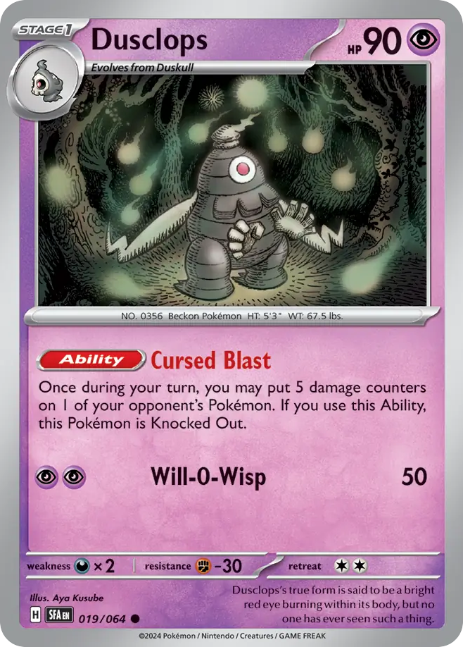 Dusclops  - 019/064 - Reverse Holofoil