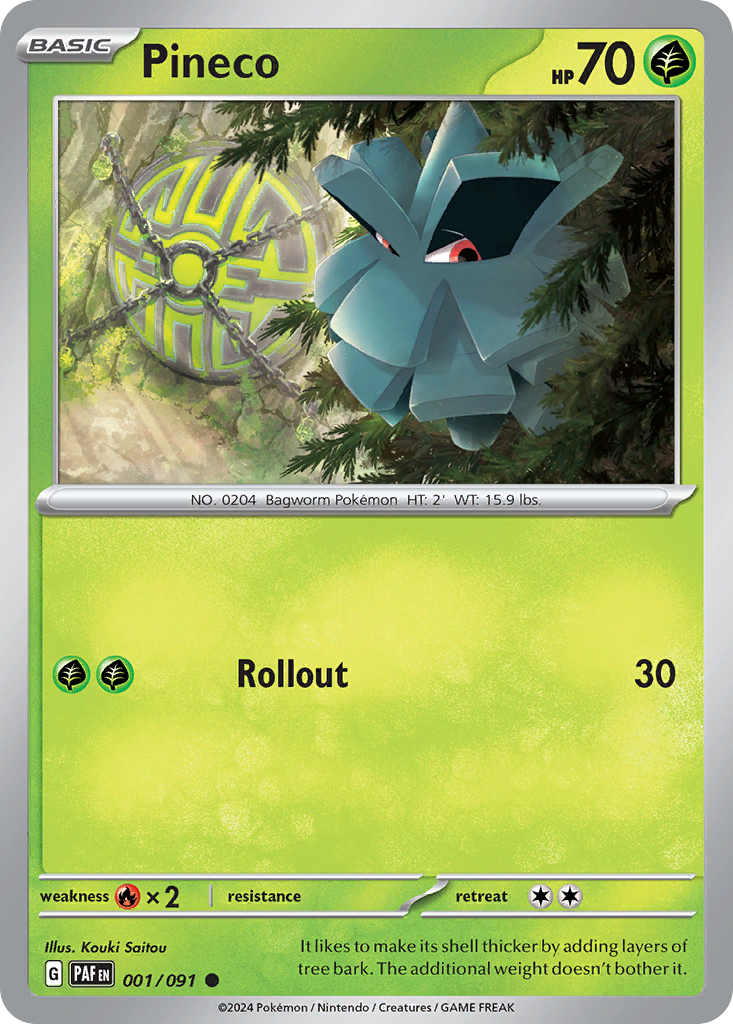 Pineco  - 001/091 - Reverse Holofoil