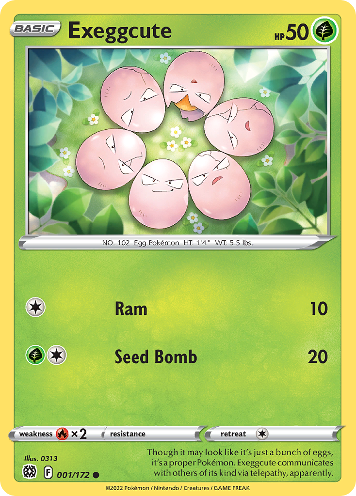 Exeggcute - 001/172 - Reverse Holofoil