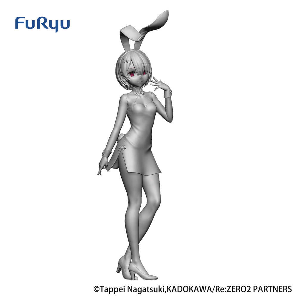 Re Zero Starting Life Bicute Bunnies Ram China Dress PVC Figure