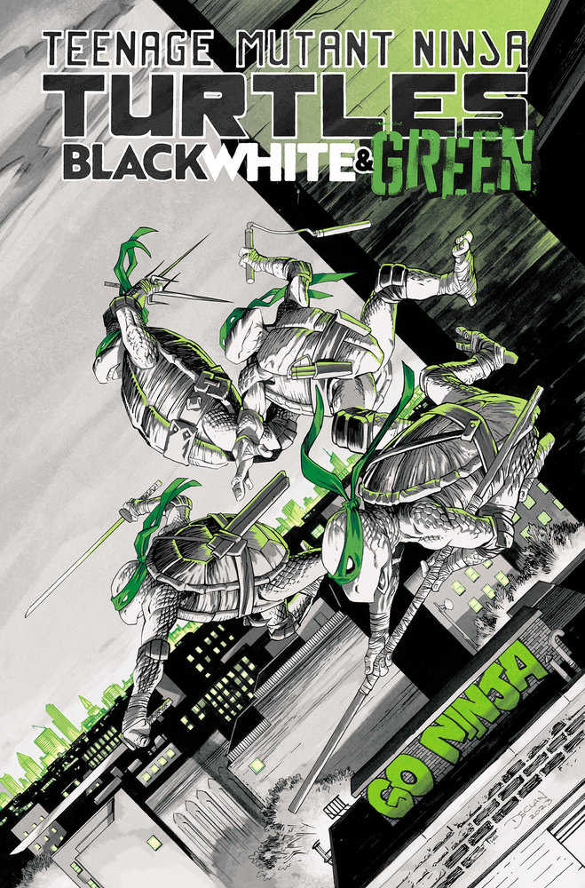 Teenage Mutant Ninja Turtles Black White & Green TPB