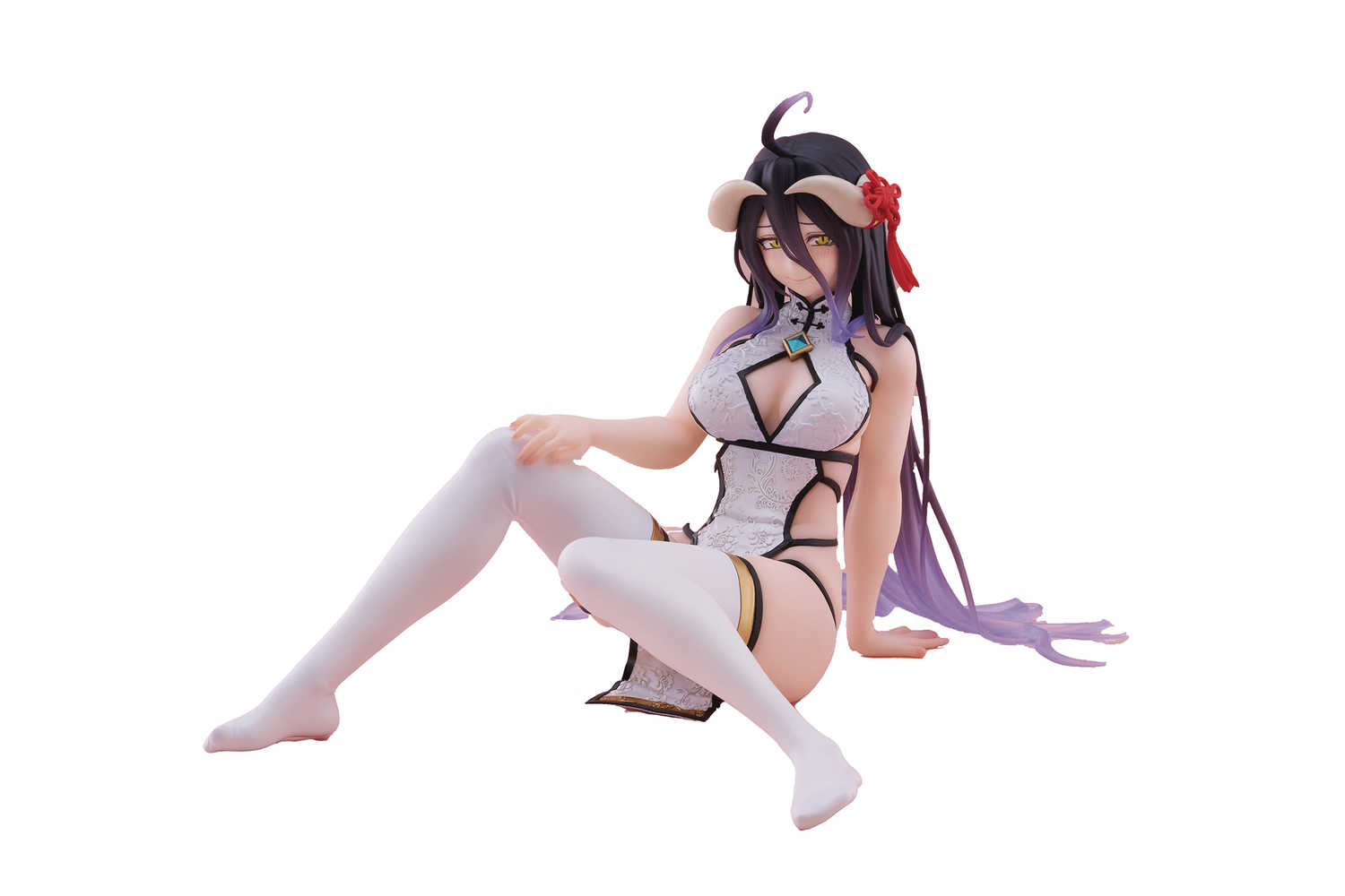Overlord Desktop Cute Albedo Chinese Dress Figure