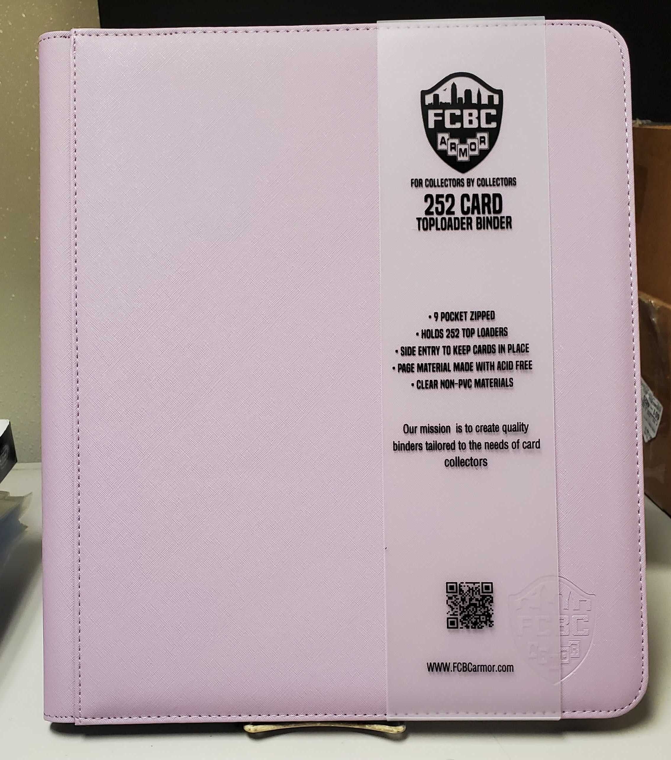 FCBC 9-Pocket Top-Loader Binder Lavender