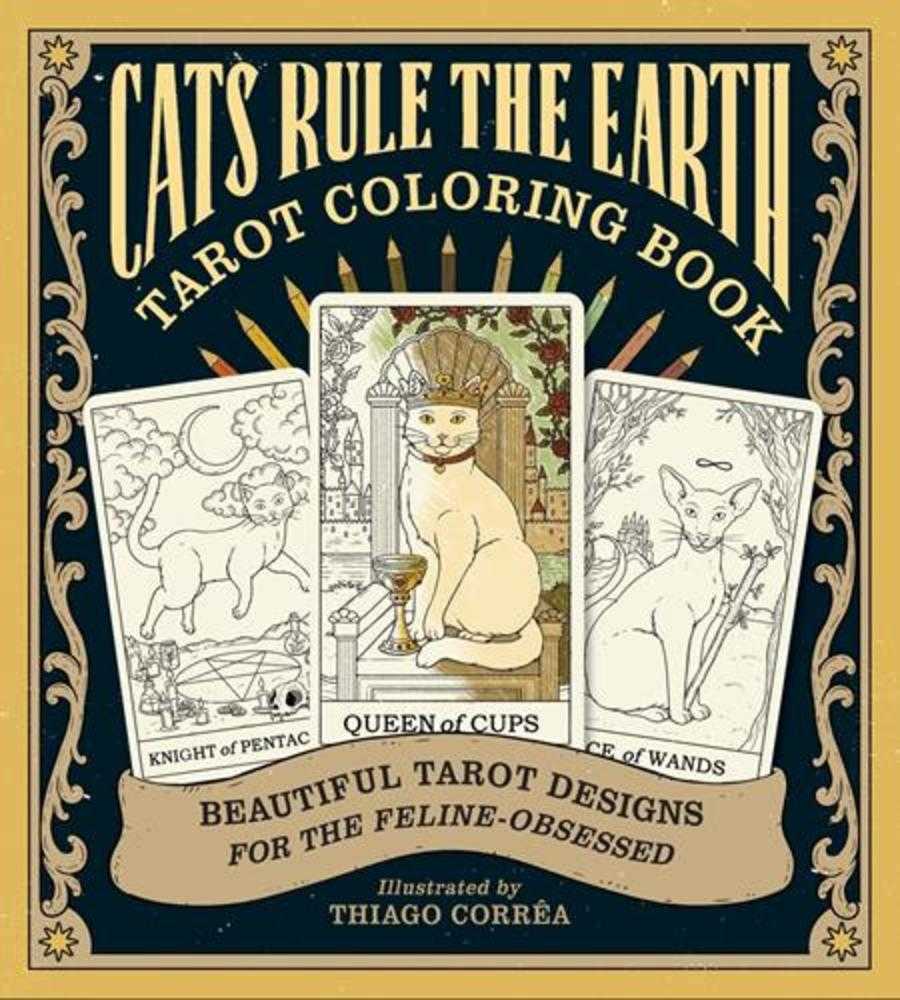 Cats Rule The Earth Tarot Coloring Book TPB