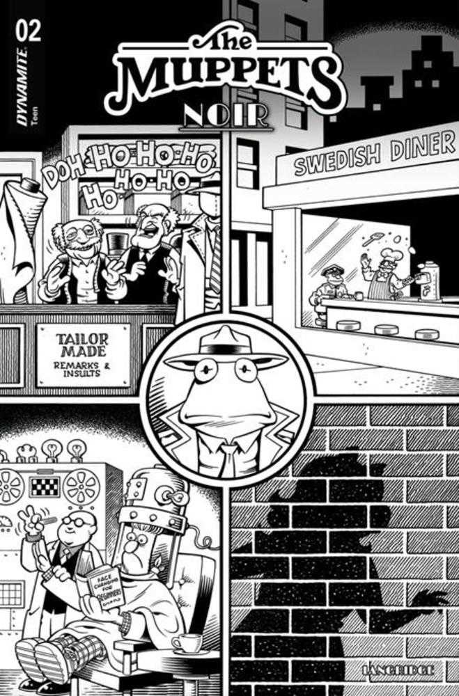 Muppets Noir #2 Cover E Inc 1:15 Roger Langridge Line Art Variant