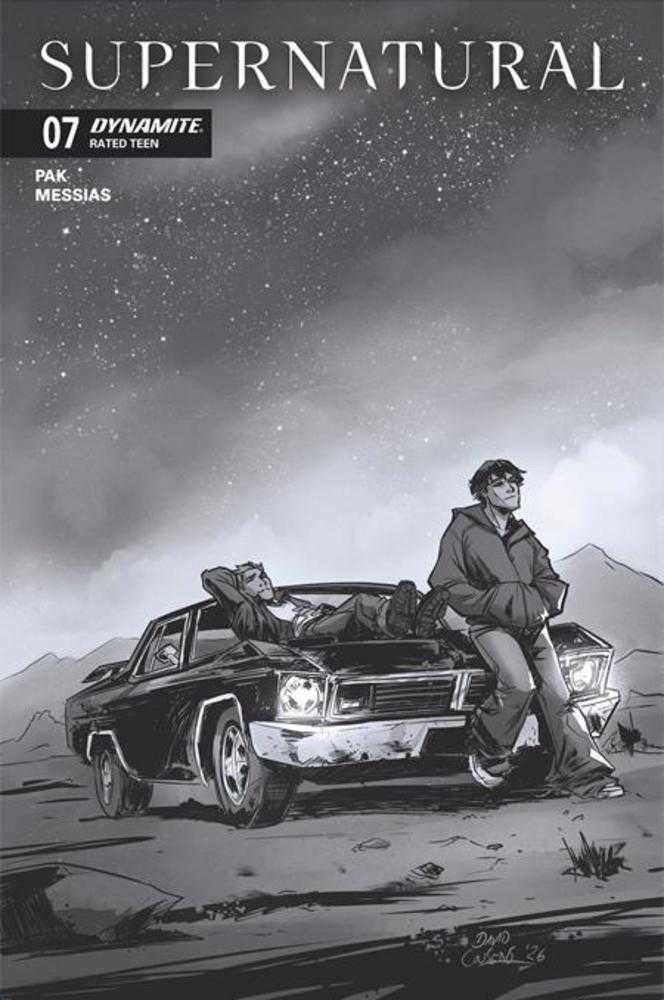 Supernatural #7 Cover G 1 in 10 David Cousens Line Art Variant