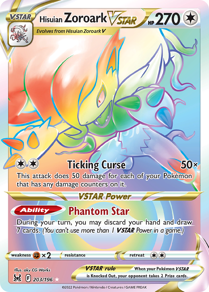 Hisuian Zoroark VSTAR (Secret) - 203/196