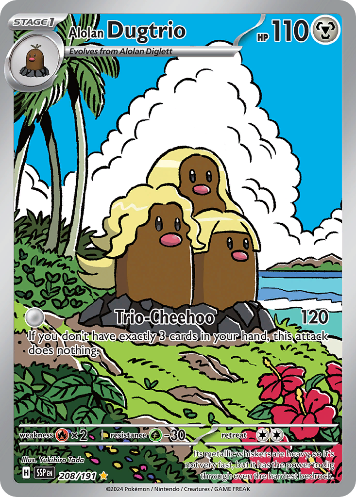 Alolan Dugtrio  - 208/191