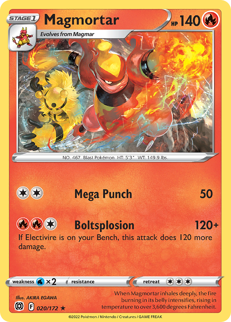 Magmortar - 020/172 - Reverse Holofoil