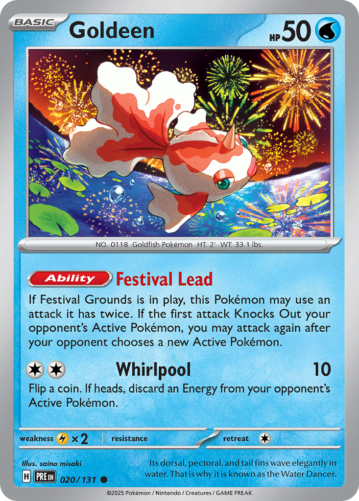 Goldeen - 020/131 - Reverse Holofoil