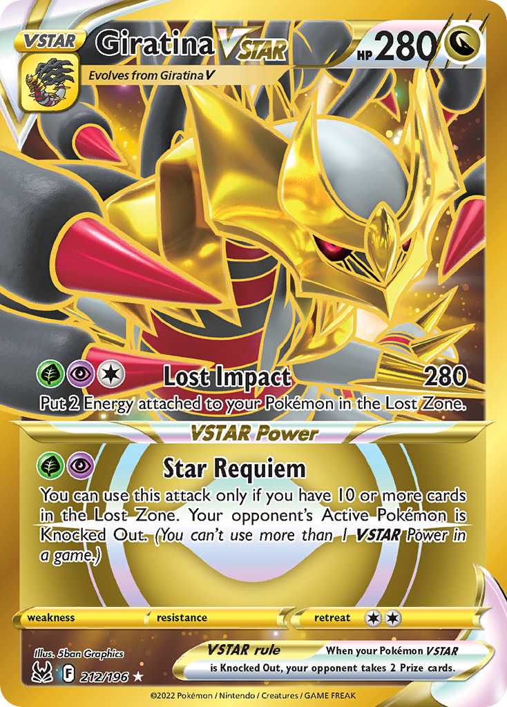 Giratina VSTAR (212) (Secret) - 212/196