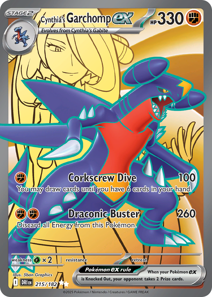 Cynthia's Garchomp ex  - 215/182