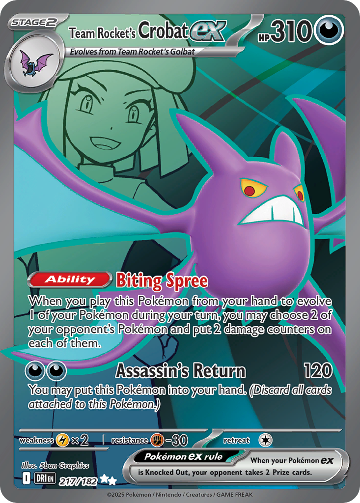 Team Rocket's Crobat ex  - 217/182