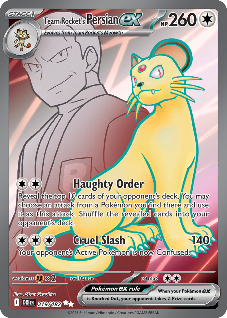 Team Rocket's Persian ex  - 219/182
