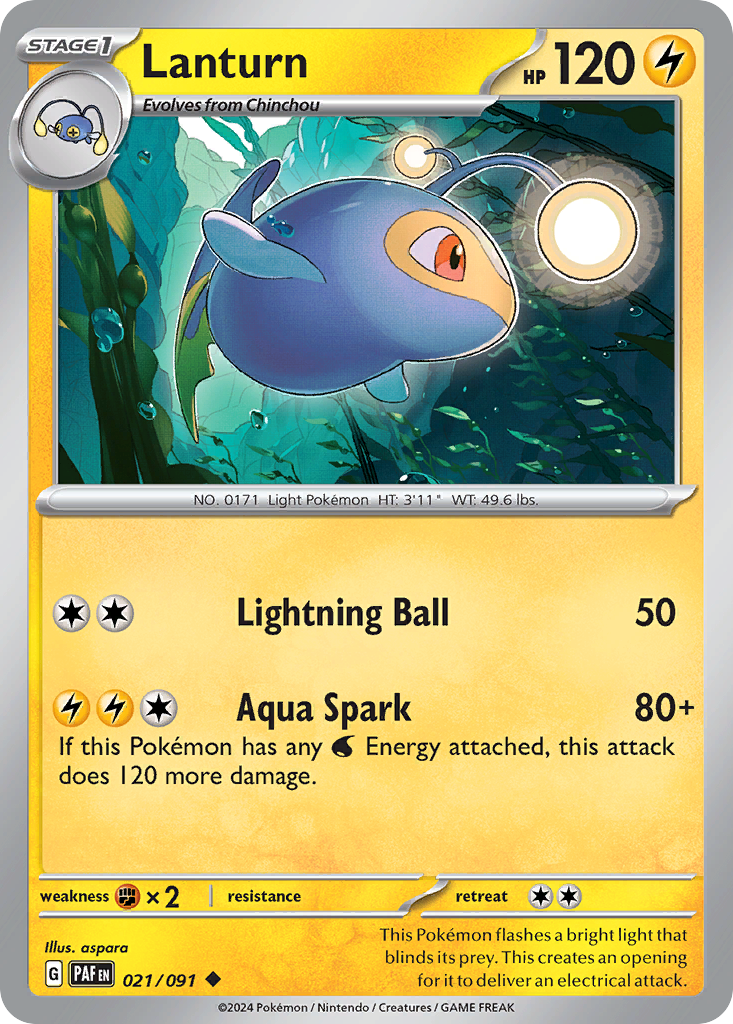 Lanturn - 021/091 - Reverse Holofoil