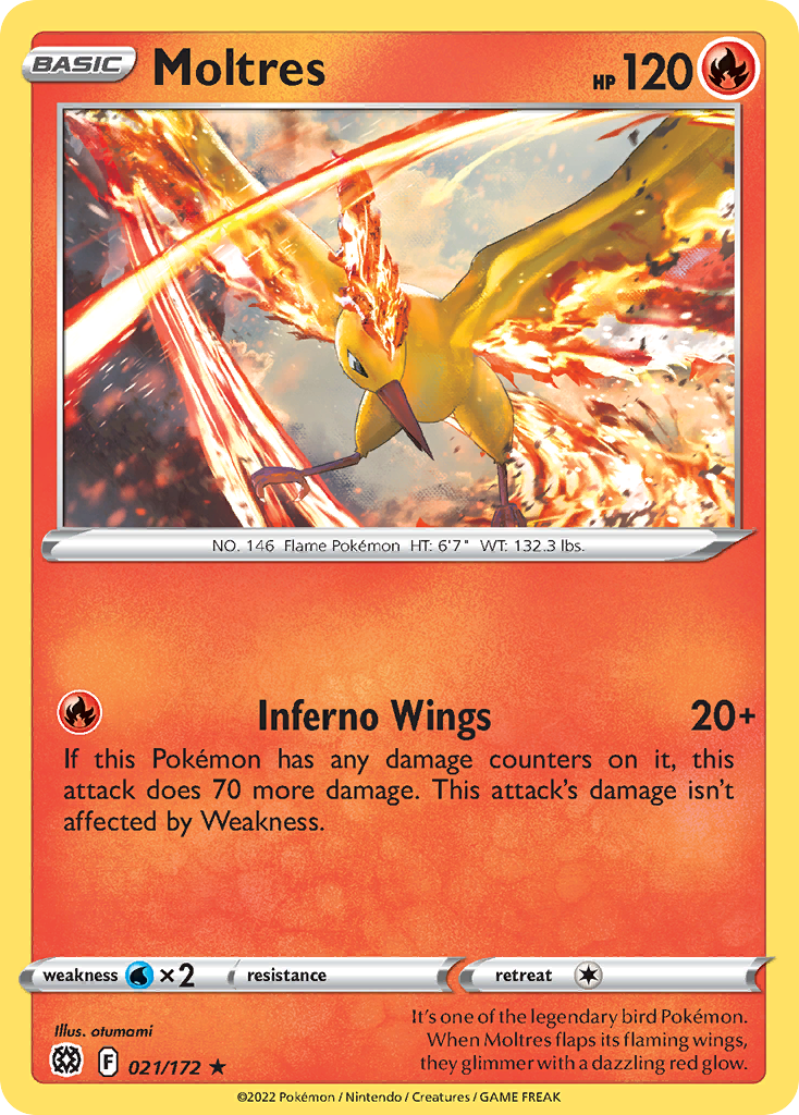 Moltres - 021/172 - Reverse Holofoil