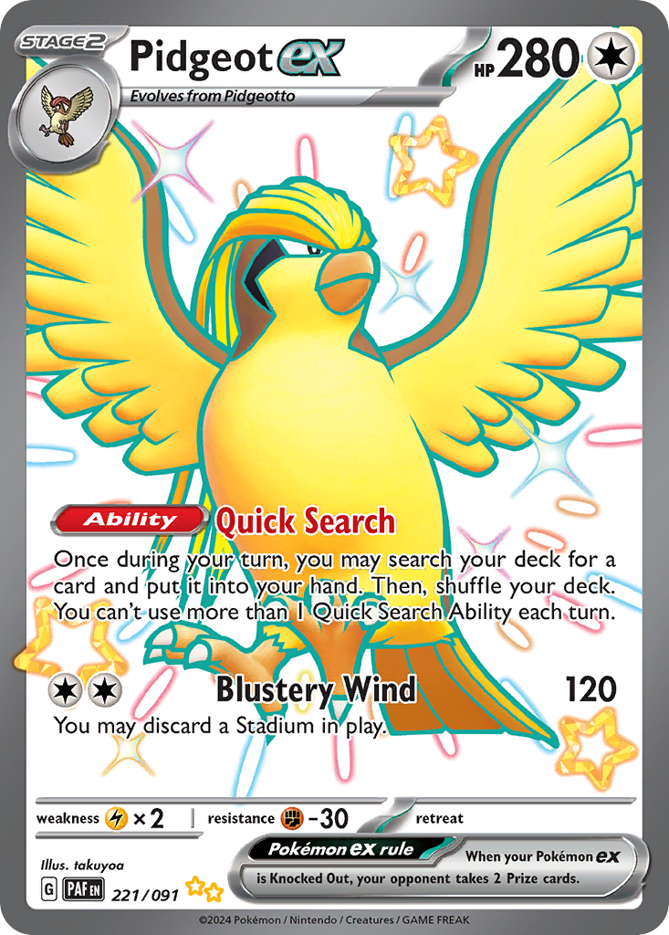 Pidgeot ex - 221/091
