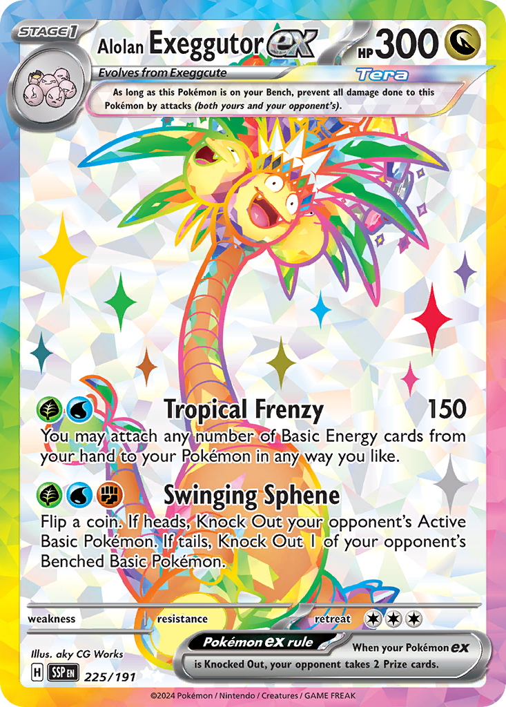 Alolan Exeggutor ex  - 225/191