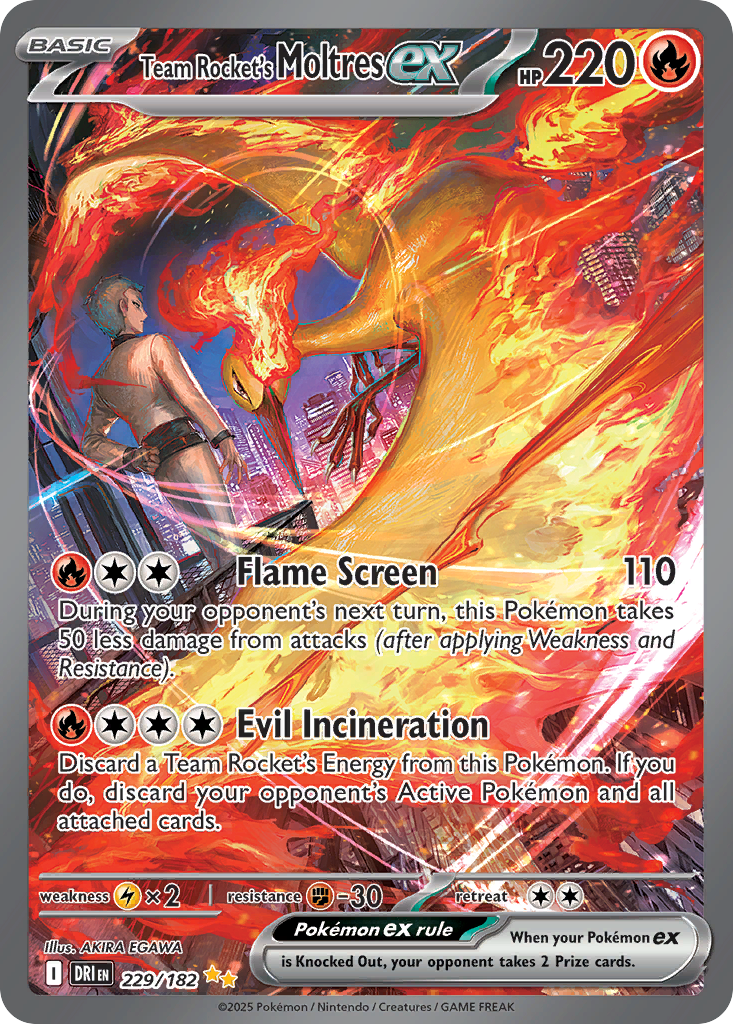Team Rocket's Moltres ex  - 229/182