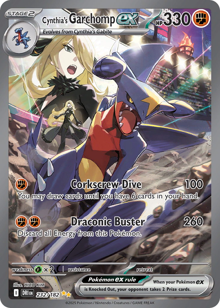 Cynthia's Garchomp ex  - 232/182