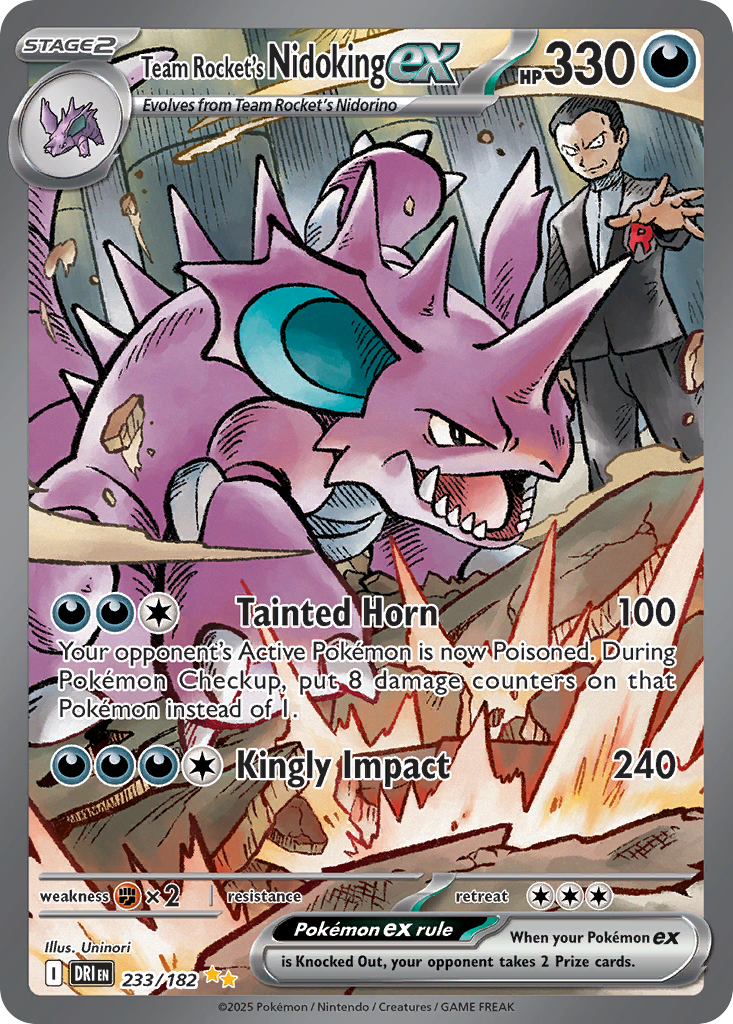 Team Rocket's Nidoking ex  - 233/182