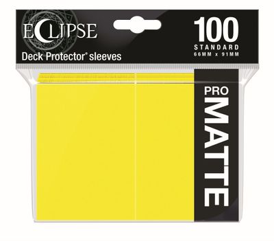 Deck Pro Eclipse Matte Sleeves Lemon Yellow - 100