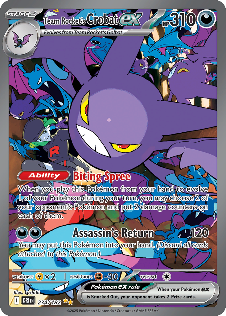 Team Rocket's Crobat ex  - 234/182