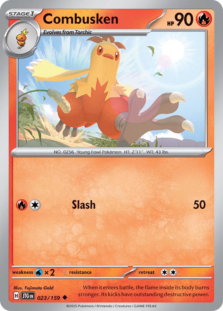 Combusken - 023/159 - Reverse Holofoil