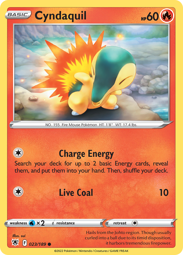 Cyndaquil - 023/189 - Reverse Holofoil