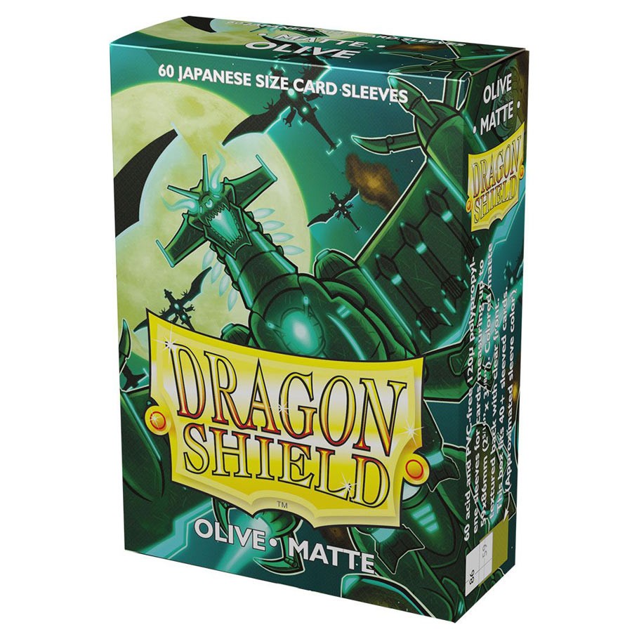 Dragon Shield Sleeves: Japanese Matte - Olive 60CT