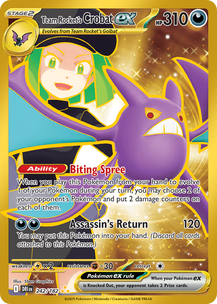 Team Rocket's Crobat ex  - 242/182