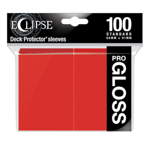 Deck Pro Eclipse Gloss Sleeves Apple Red - 100