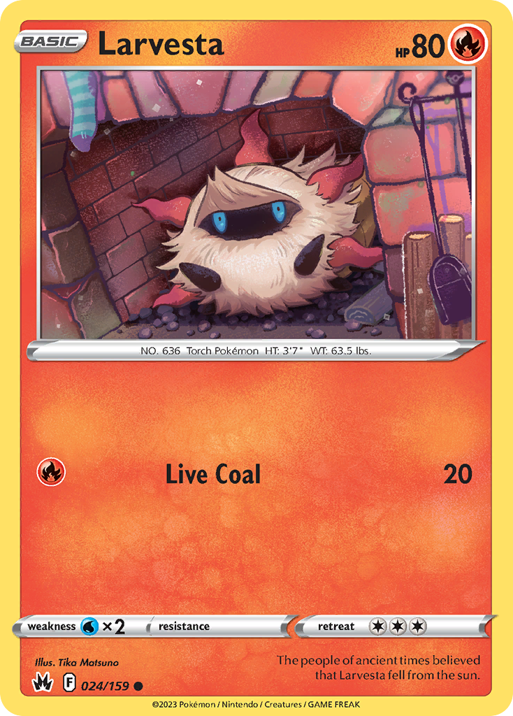 Larvesta - 024/159 - Reverse Holofoil