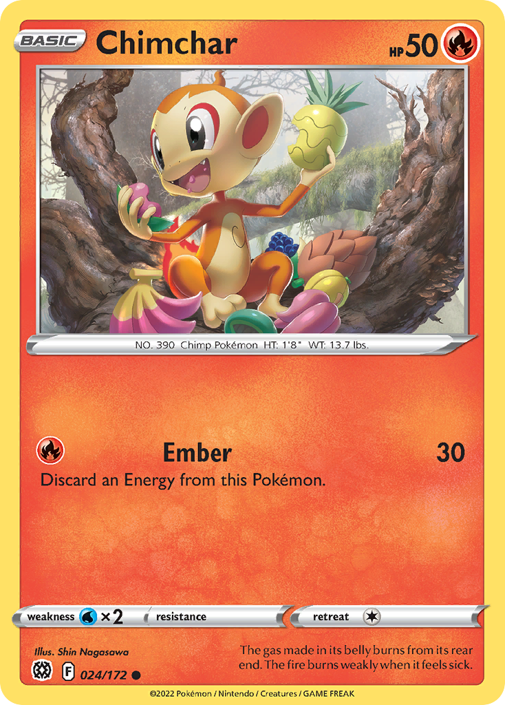 Chimchar - 024/172 - Reverse Holofoil