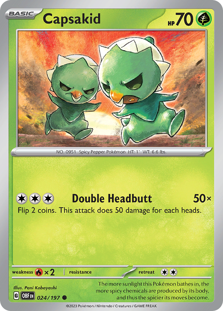 Capsakid  - 024/197 - Reverse Holofoil