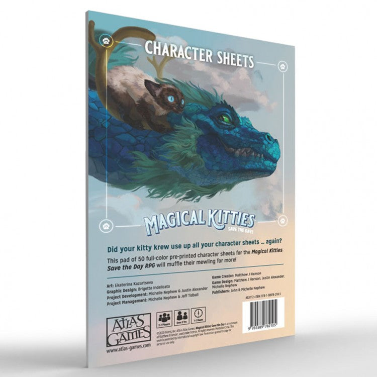 Magical Kitties Save Day Character Sheets