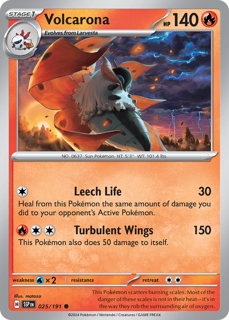 Volcarona - 025/191 - Reverse Holofoil