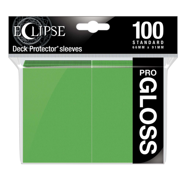 Deck Pro Eclipse Gloss Sleeves Lime Green - 100
