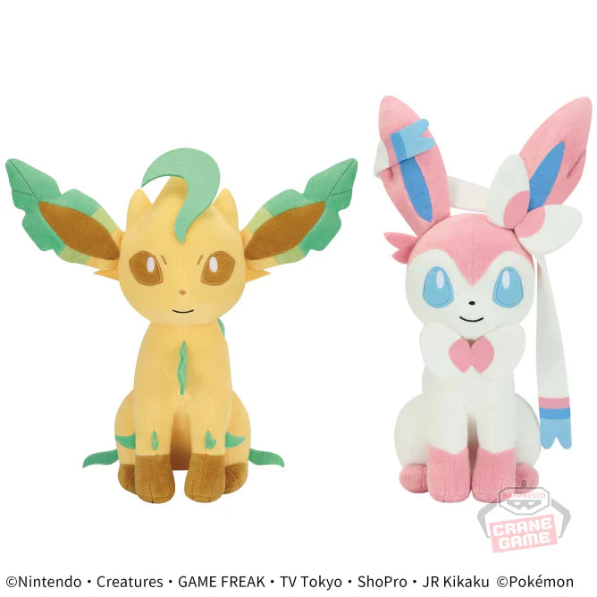 Leafeon  / Sylveon Plush, 7.1"